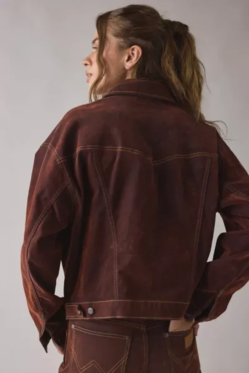 Wrangler Cowboy Cut® Velour Finish Denim Jacket