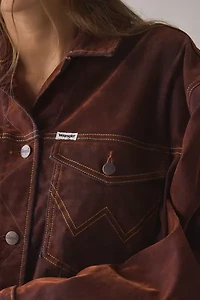 Wrangler Cowboy Cut® Velour Finish Denim Jacket