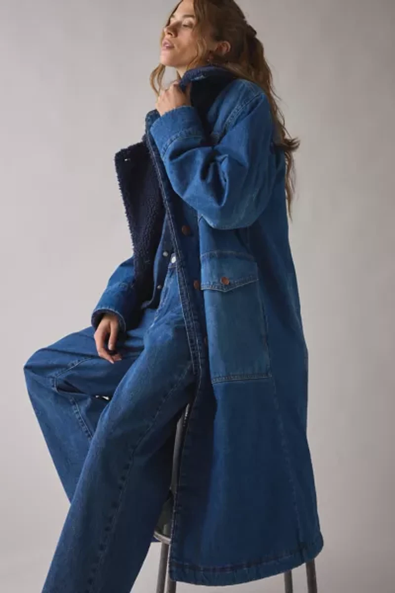 Wrangler Range Oversized Denim Trench Coat