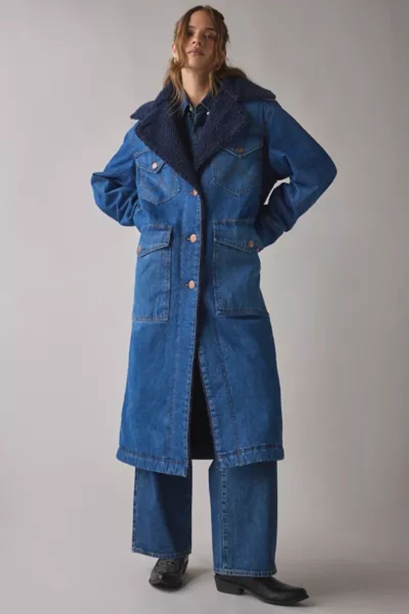 Wrangler Range Oversized Denim Trench Coat
