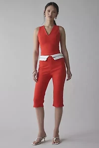 by.DYLN Miranda V-Neck Crop Top