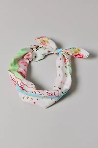 Pretty Patchwork Print Cotton Bandana