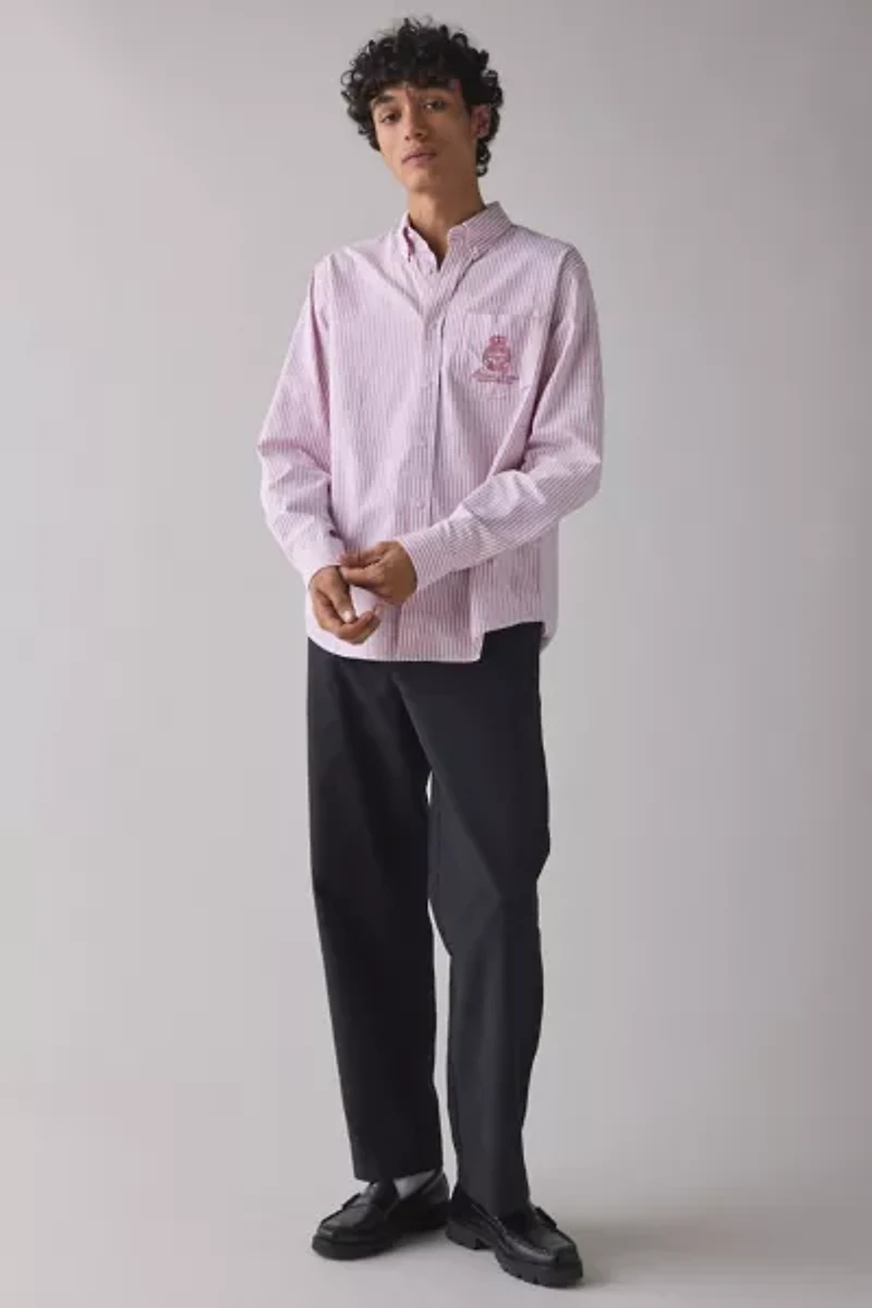 GUESS JEANS Pinstripe Pocket Shirt