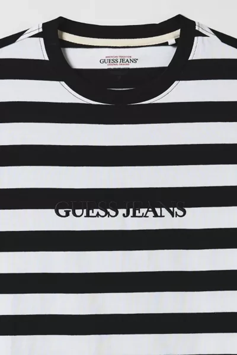 GUESS JEANS Stripe Pattern Tee