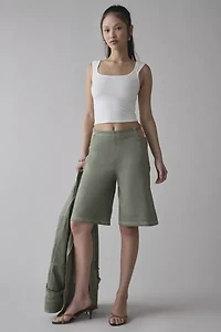 by.DYLN Rhomona Cutout Belted Canvas Jort