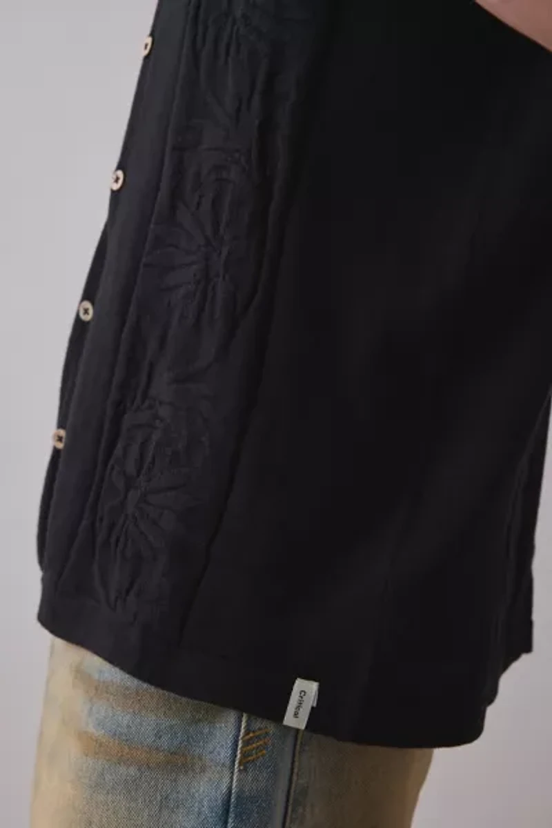 The Critical Slide Society Access Knit Short Sleeve Polo Sweater