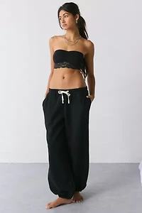Out From Under Lucie Cinch-Front Lace Trim Bandeau Bra Top