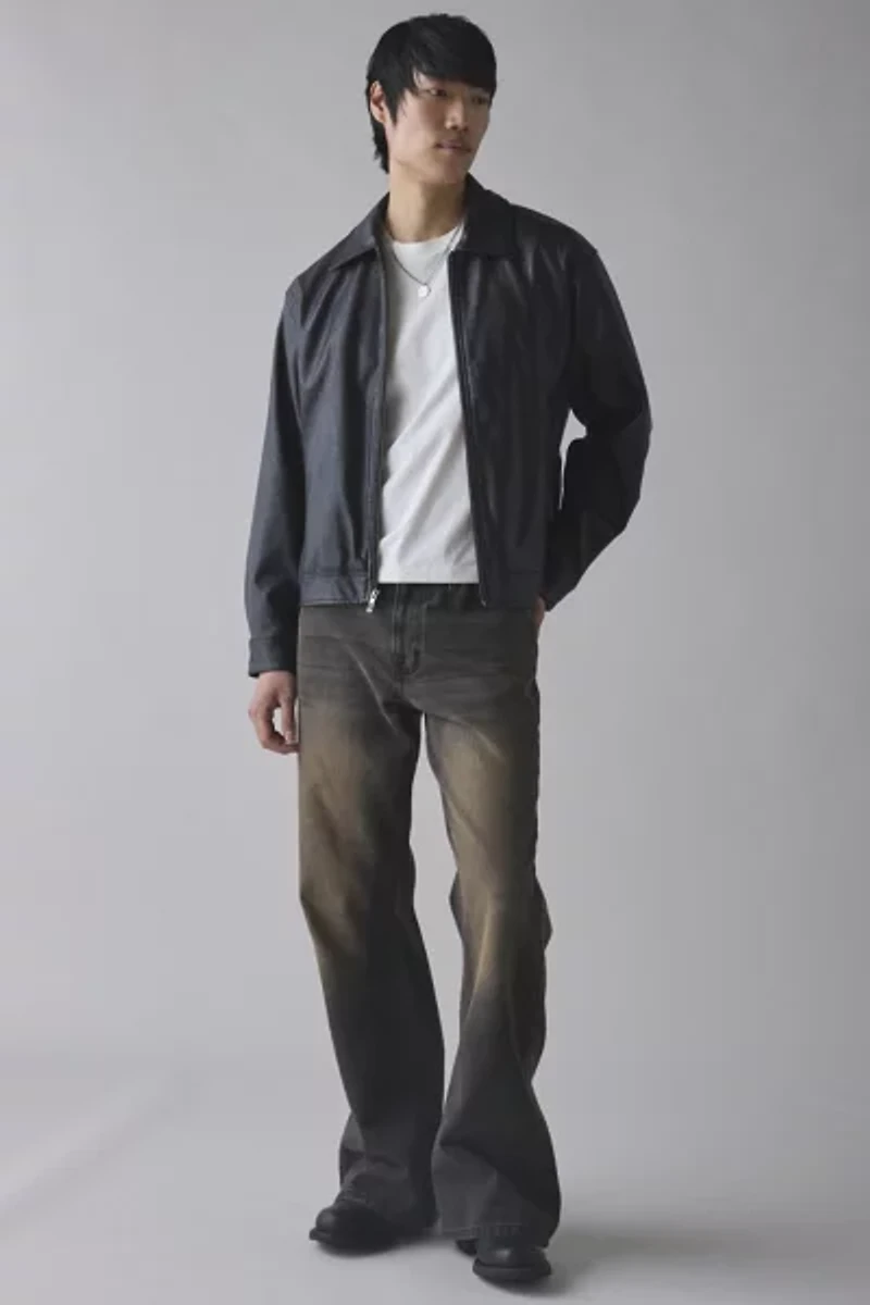 BDG Faux Leather Zip Jacket