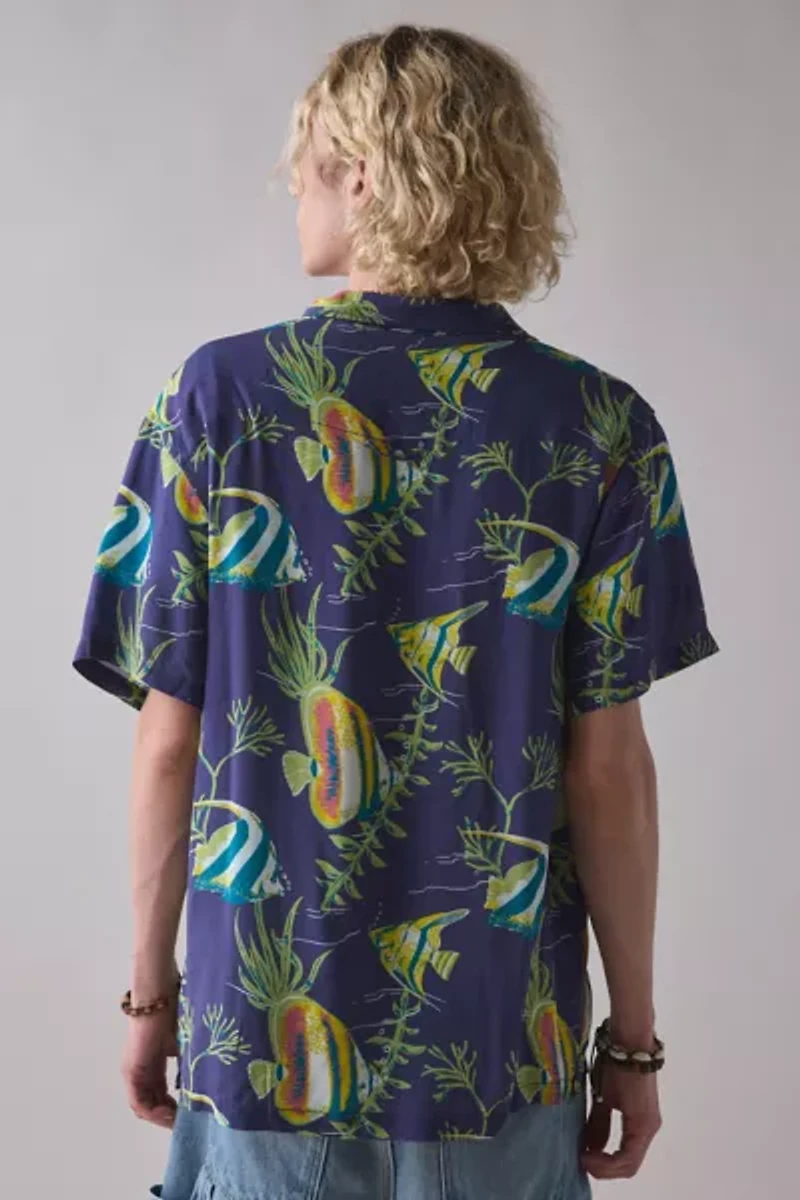 The Critical Slide Society Gilligan Patterned Resort Shirt