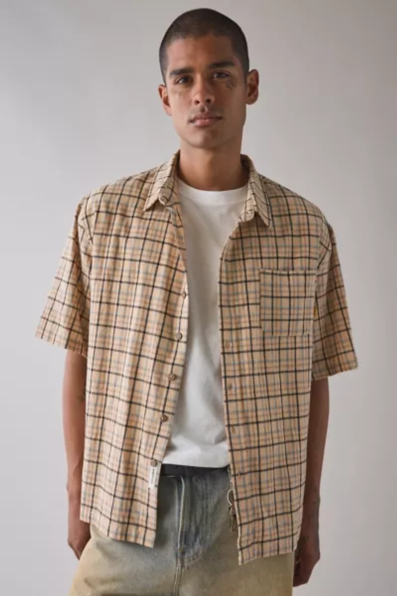 The Critical Slide Society Fred Plaid Short Sleeve Shirt