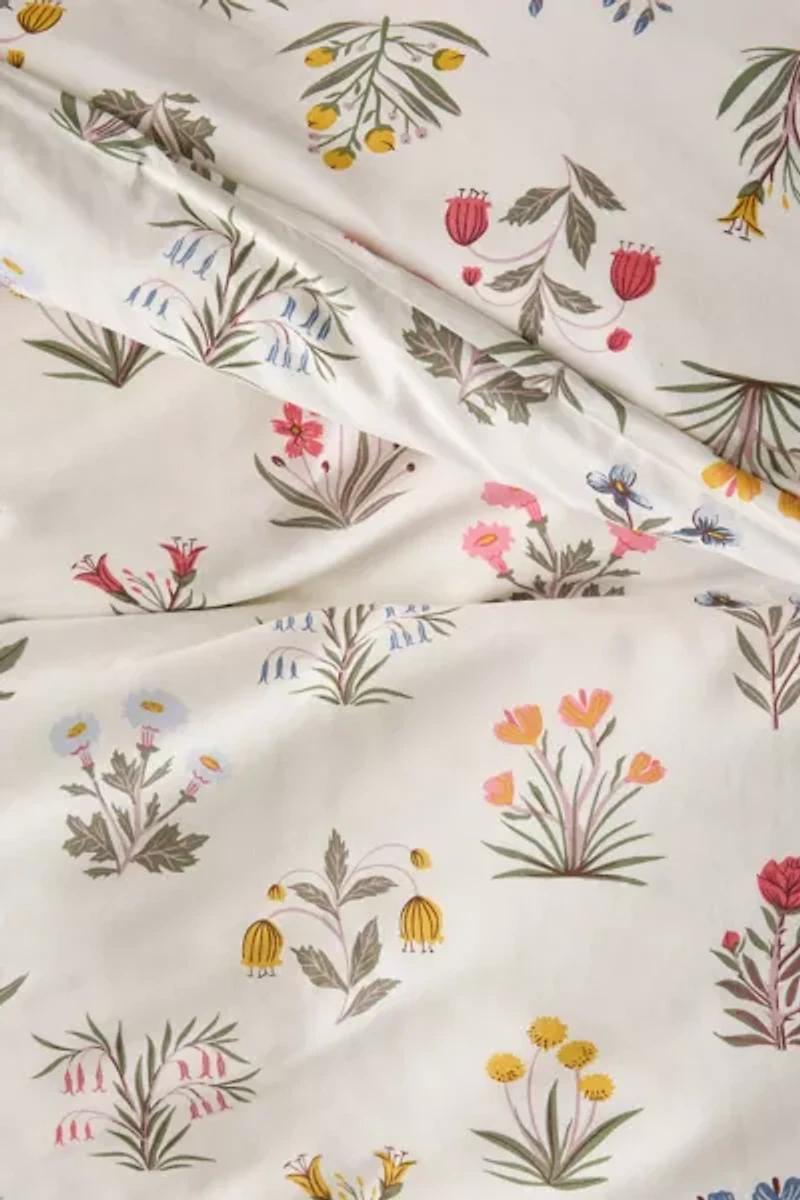 Petite Fleur Brushed Cotton Duvet Cover Set