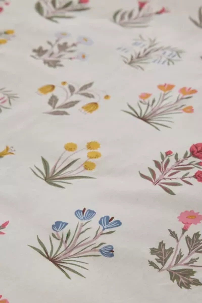 Petite Fleur Brushed Cotton Duvet Cover Set