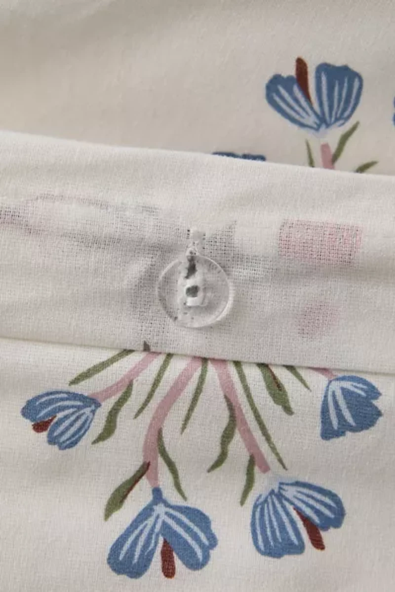 Petite Fleur Brushed Cotton Duvet Cover Set