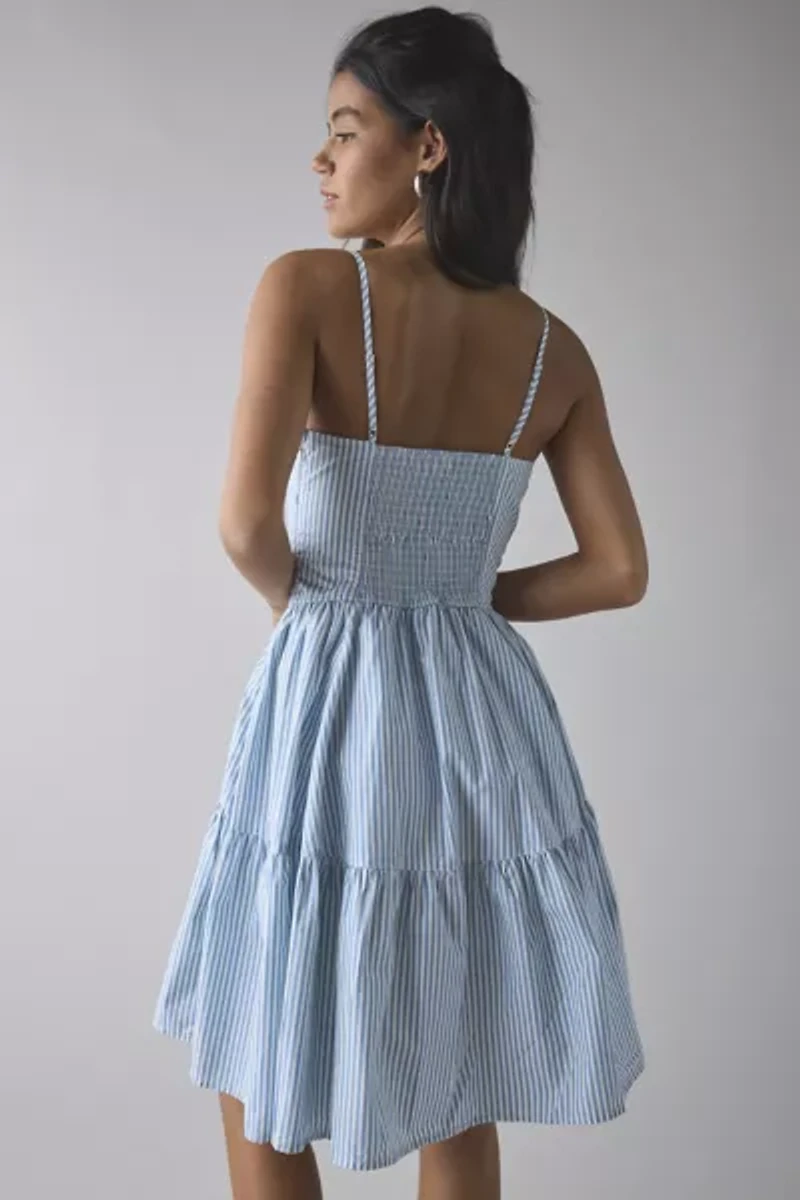 Kimchi Blue Grace Cotton Fit-And-Flare Knee Length Dress