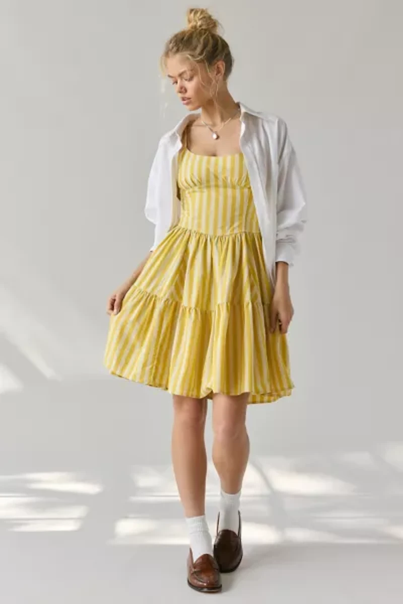 Kimchi Blue Grace Cotton Fit-And-Flare Knee Length Dress