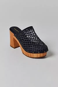 Azalea Wang Ameenah Wooven High Heeled Clog