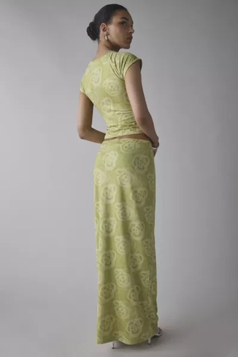 Hosbjerg Tohana Blossom Green Maxi Skirt