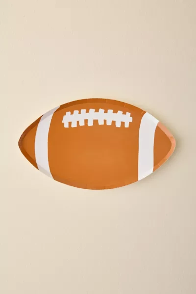 Football Shaped Paper Plate Set