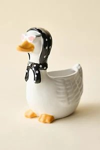 Goose Sculptural Ceramic Planter