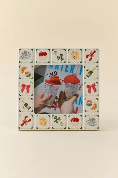 Hamptons Tile Ceramic 5” x 5” Picture Frame