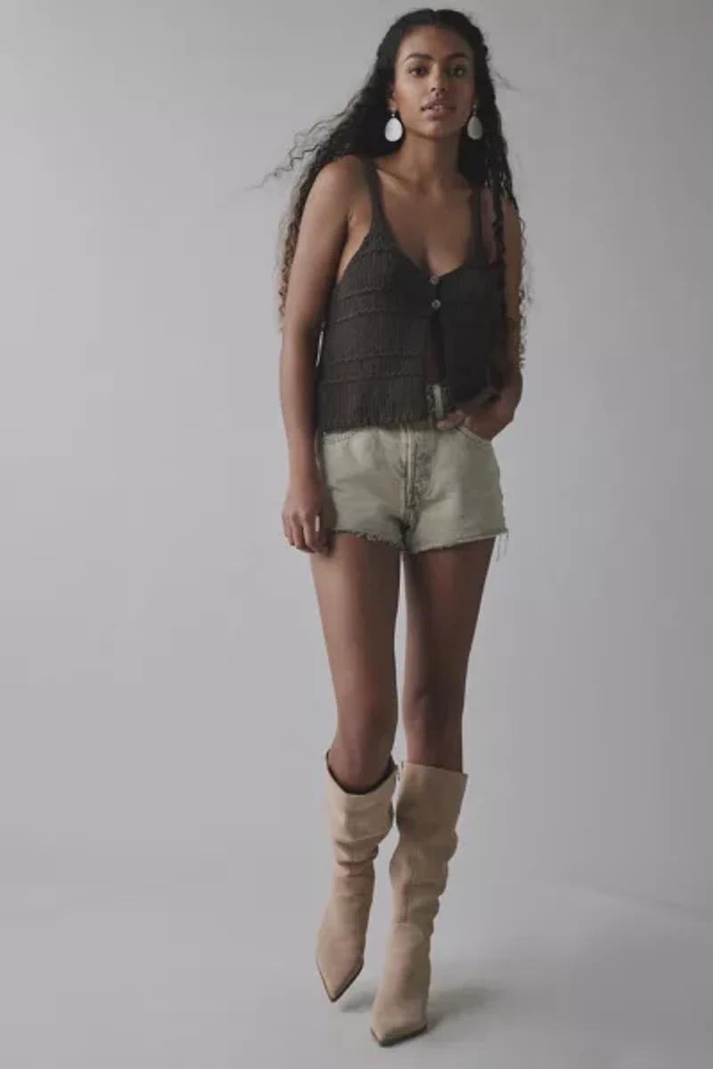 Kimchi Blue Kiara Split-Front Flyaway Sweater Tank Top