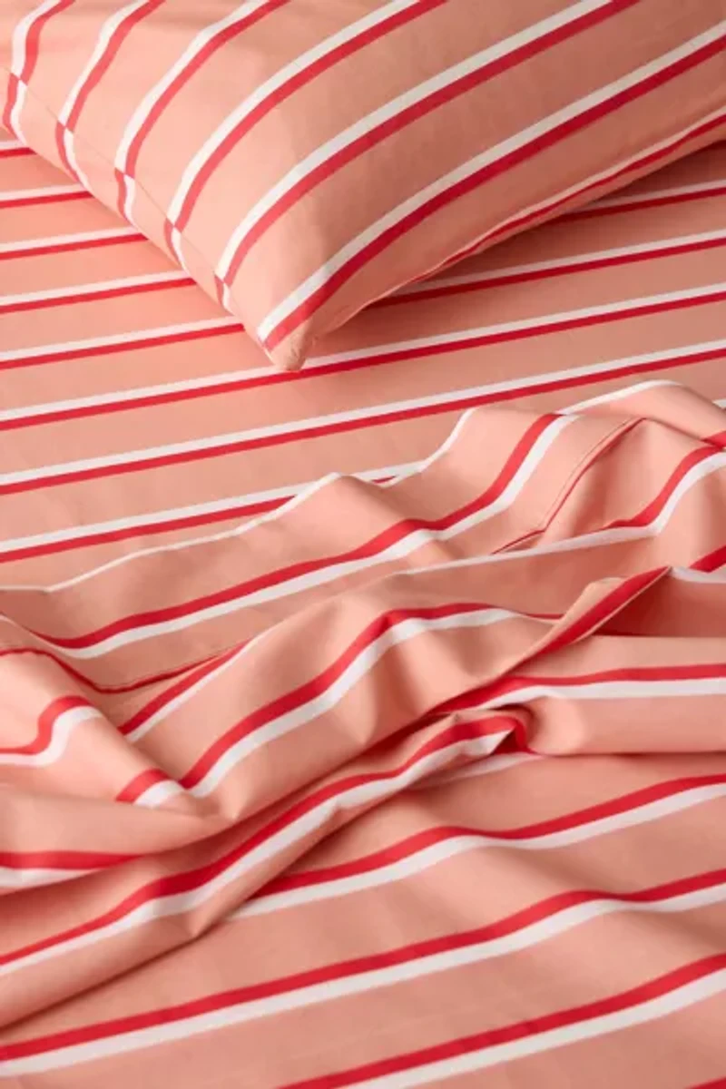 Double Stripe Brushed Cotton Sheet Set