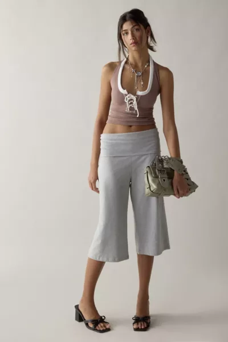 Out From Under Stassi Seamless Knit Lace-Up Halter Top