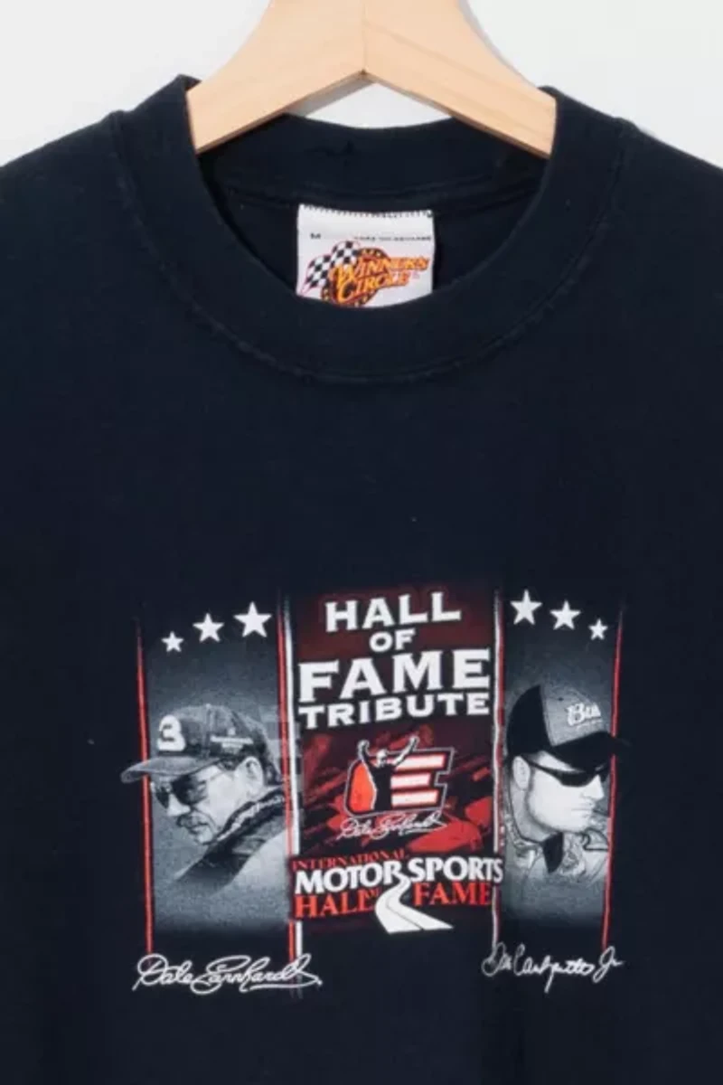 Vintage Y2K Nascar Dale Earnhardt Jr. Hall Of Fame Graphic T-Shirt