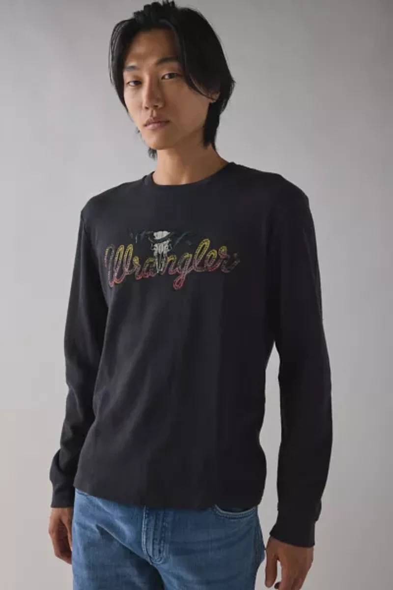 Wrangler Logo Graphic Thermal Long Sleeve Tee