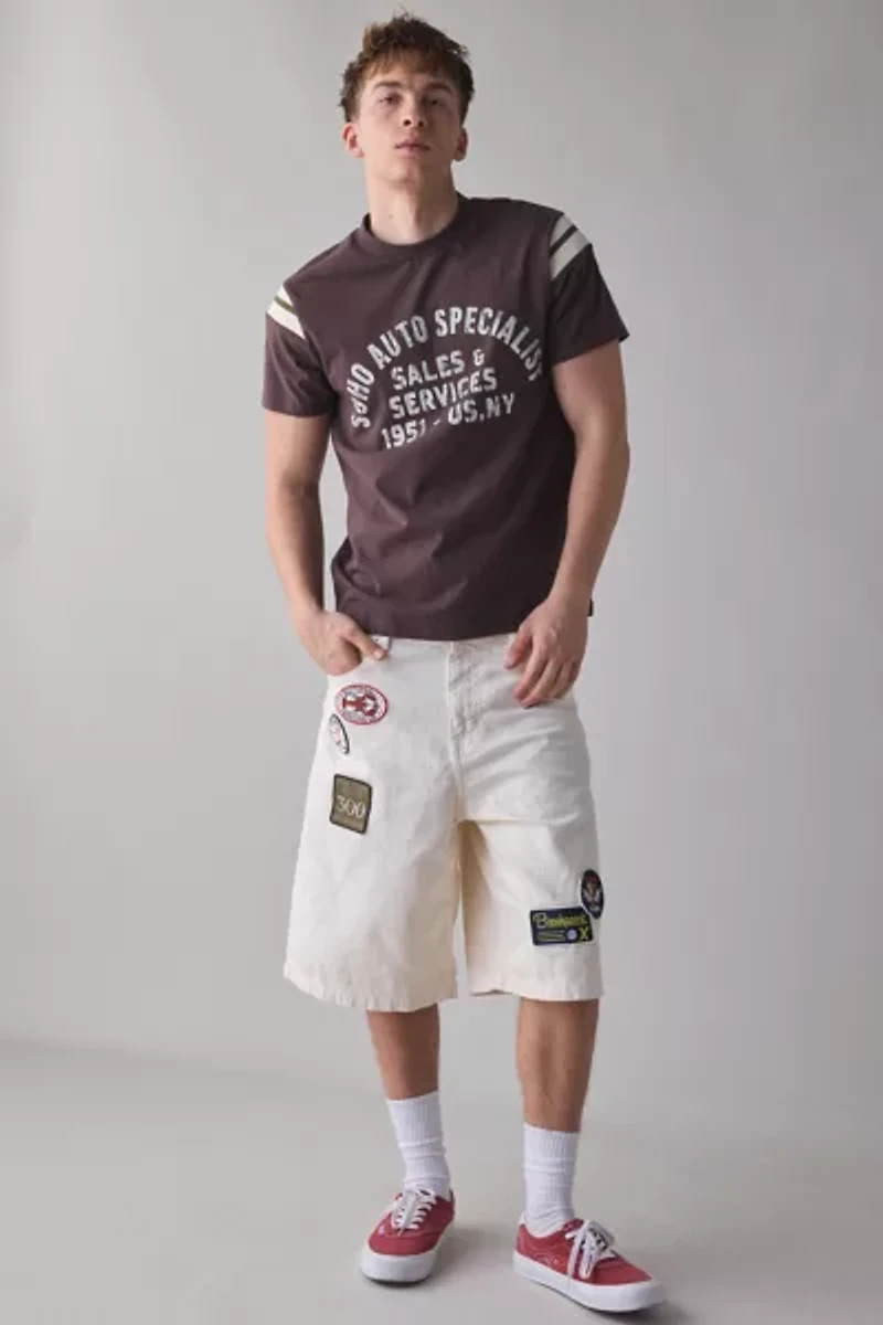 BDG Astro Patched Baggy Denim Jort