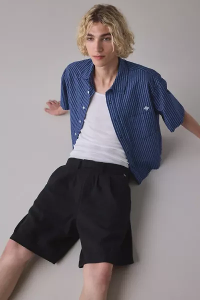 The Critical Slide Society Harro Linen Wide Leg Short