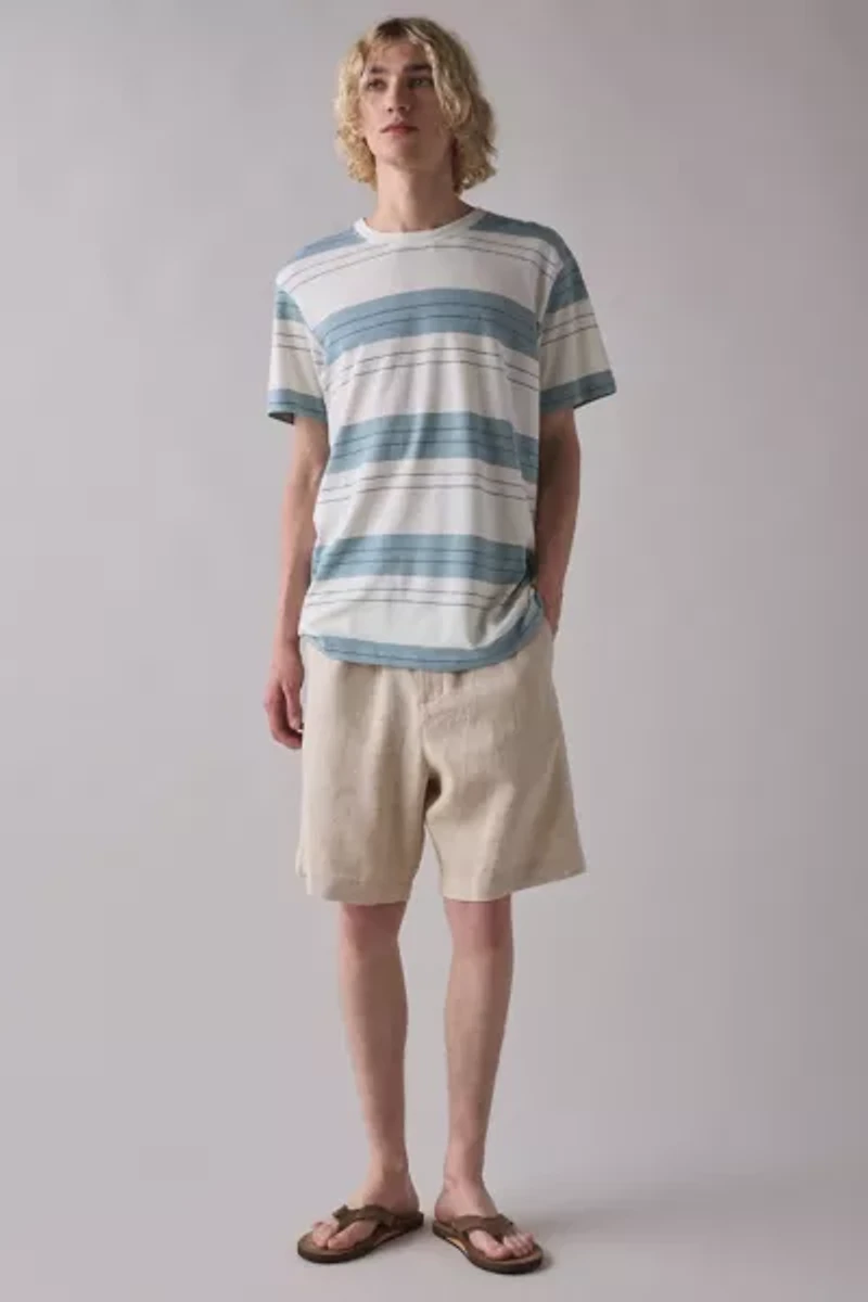 The Critical Slide Society Harro Linen Wide Leg Short