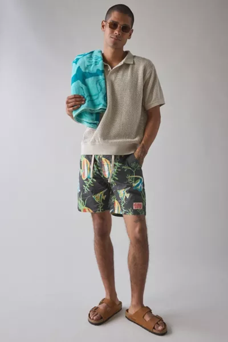 The Critical Slide Society Tropical Pattern 17” Swim Short