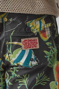 The Critical Slide Society Tropical Pattern 17” Swim Short