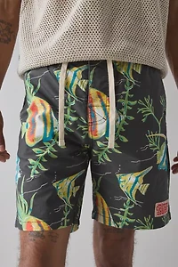 The Critical Slide Society Tropical Pattern 17” Swim Short