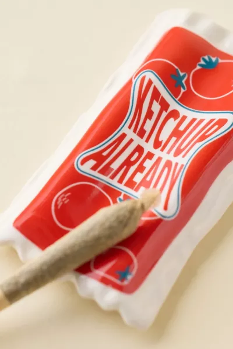 Ketchup Packet Ceramic Trinket Dish