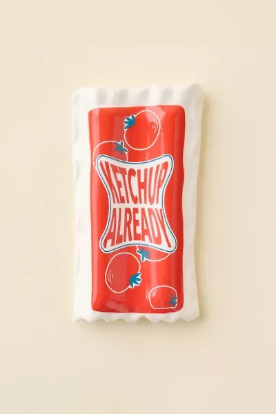 Ketchup Packet Ceramic Trinket Dish