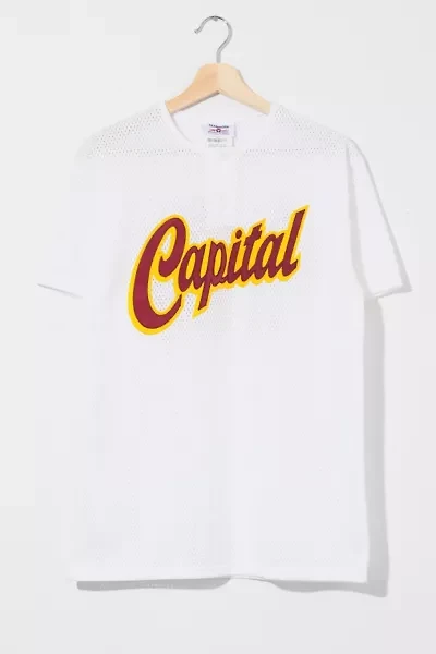 Vintage 1990s Distressed Capital Mesh Baseball Jersey