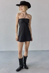 Kimchi Blue Cate Y-Neck Halter Mini Dress