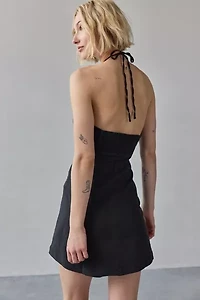 Kimchi Blue Cate Y-Neck Halter Mini Dress