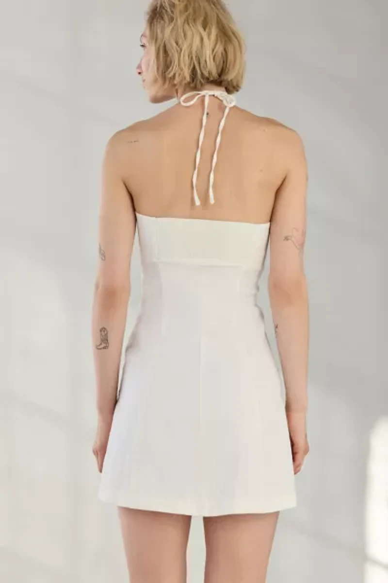 Kimchi Blue Cate Y-Neck Halter Mini Dress