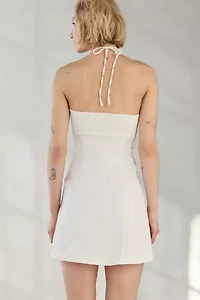 Kimchi Blue Cate Y-Neck Halter Mini Dress