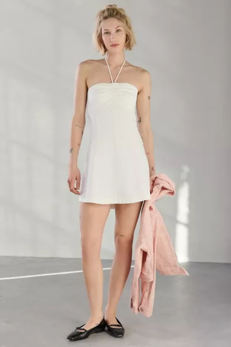 Kimchi Blue Cate Y-Neck Halter Mini Dress