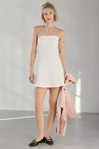 Kimchi Blue Cate Y-Neck Halter Mini Dress