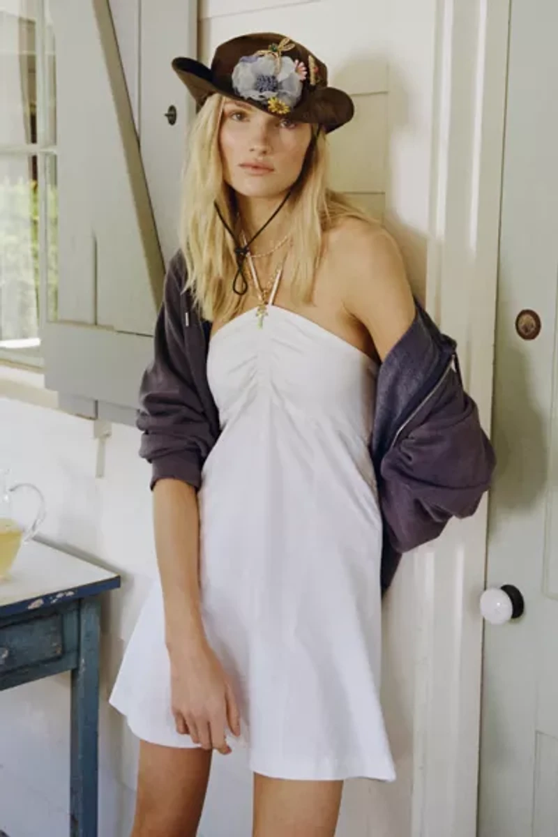 Kimchi Blue Cate Y-Neck Halter Mini Dress