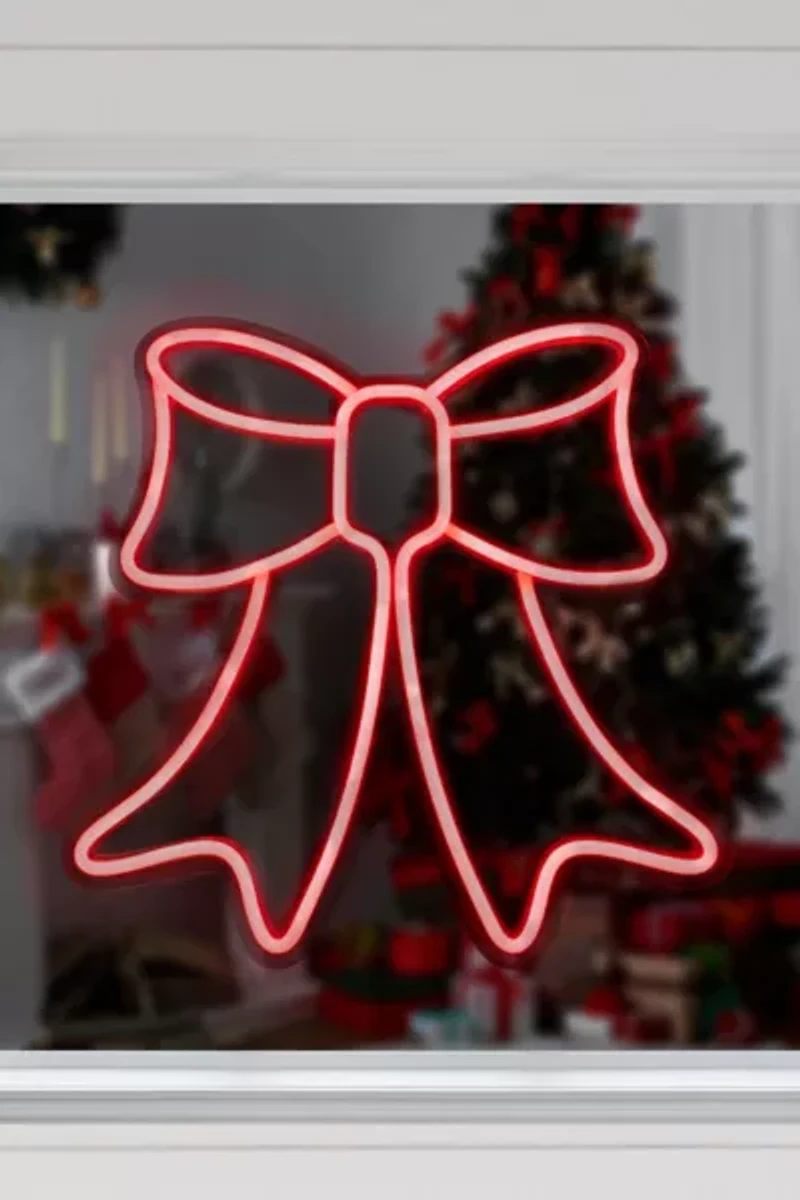 Northlight 15" LED Neon Bow