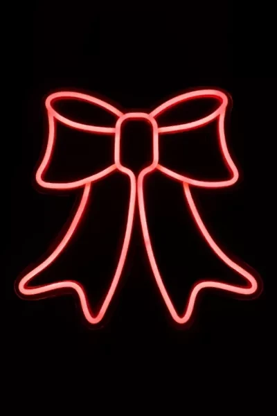 Northlight 15" LED Neon Bow