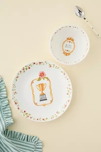 Graphic Printed Ceramic Cereal Bowl