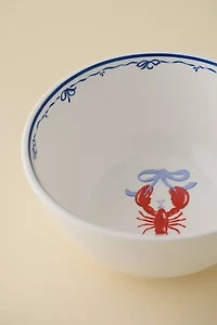 Graphic Printed Ceramic Cereal Bowl