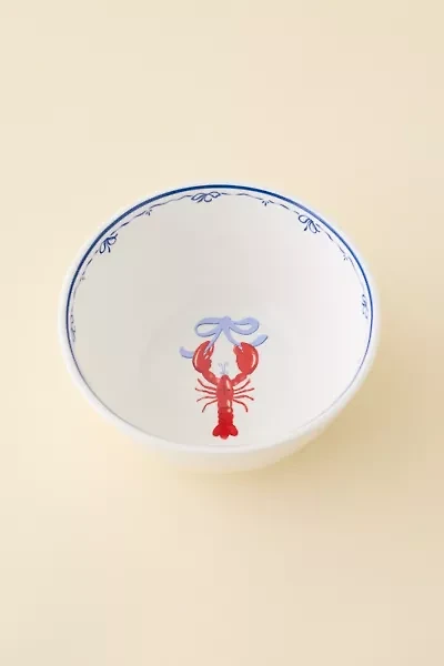 Graphic Printed Ceramic Cereal Bowl